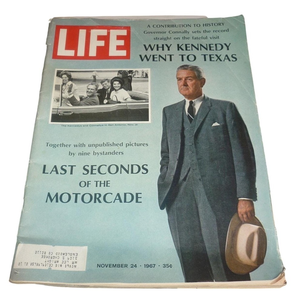 LIFE Magazine Nov 24 1967 JFK Motorcade Intact Mattel Toy Ad Barbie 1968 Chevy